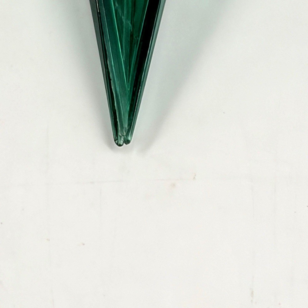 Vintage Geometric Diamond Shape Plastic Tree Ornaments 3 Pc Red Green Gold 3" - Picture 7 of 12